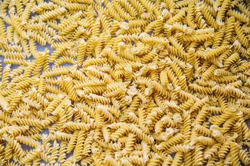 Yellow spiral macaroni