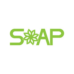 Green SOAP logo design vector