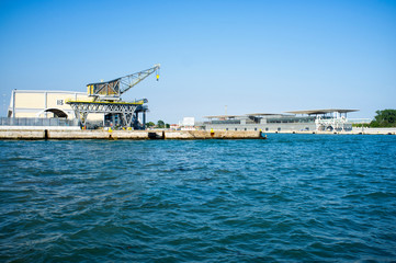 Obraz premium Cruise Terminals in the seaport of Venice