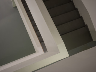 Stairs. Minimalistic view from above.