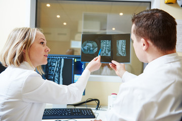 computed tomography or MRI scanner test analysis
