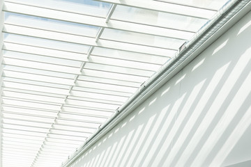 Roof Construction. Joist, rafter. Abstract contemporary architecture or modern interior photograph....