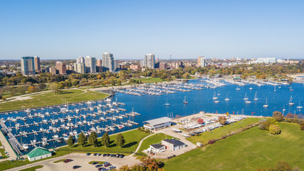 Aerial Drone Milwaukee Wisconsin 