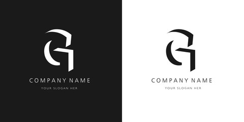 g logo, modern design letter character