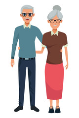 old people smiling and happy