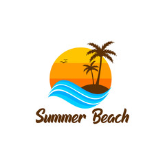 Summer Beach Logo Design Inspiration