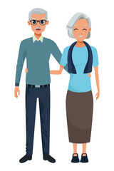 old people smiling and happy