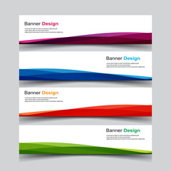 Fototapeta premium Vector Abstract banner web template