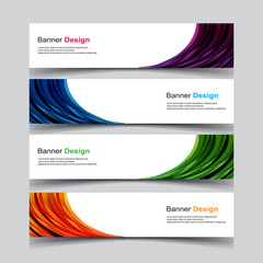 Fototapeta premium Vector Abstract banner web template