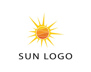 Vector Icon Logo  Sun over horizon