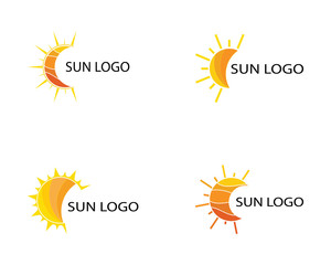 Vector Icon Logo  Sun over horizon