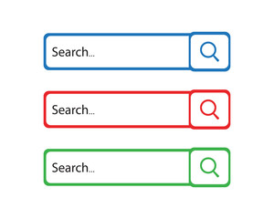 Fototapeta premium Search logo template vector icon illustration design