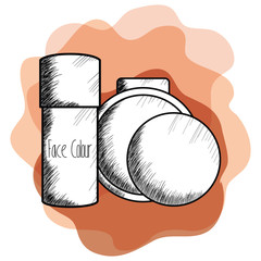 blush make up drawing icon