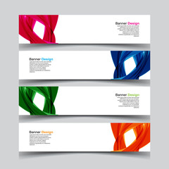 Fototapeta premium Vector Abstract geometry banner web template background