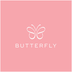 elegant butterfly beautiful vector icon logo design