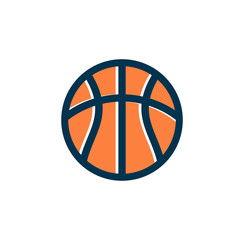 Modern professional basketball vector icon logo design