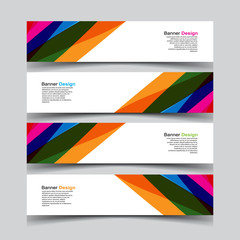 Fototapeta premium Vector Abstract geometry banner web template background