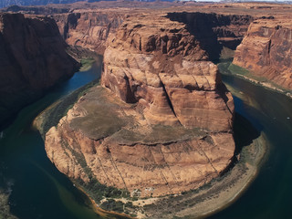 the colorado river at horseshoe bend near page, az