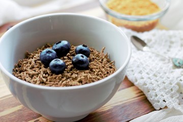 High Fiber Cereal with Blueberries
