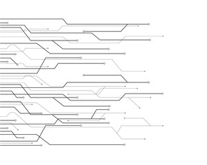 Circuit illustration design vector symbol technology