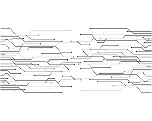 Circuit illustration design vector symbol technology