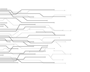 Circuit illustration design vector symbol technology