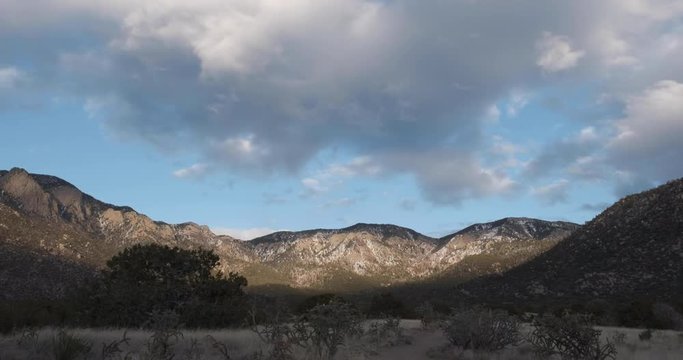Wide angle time-lapse of the Sandia Mountains in ABQ, NM