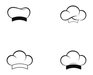 chef hat logo and symbols black color