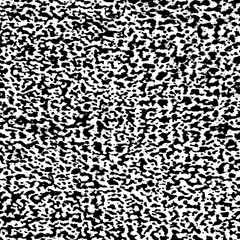 Abstract halftone pattern formed by black and white circles, lines, dots of different size.