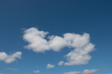 blue sky with white clouds