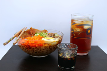 sample of rich dish of ramen