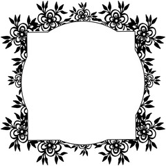 Elegant card, beautiful flower for invitation wedding card. Vector