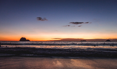 Atardecer en Ixtapa, México
