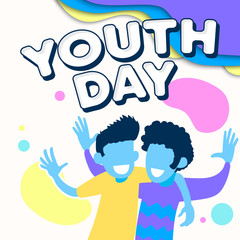 youth day vector design, friendship day