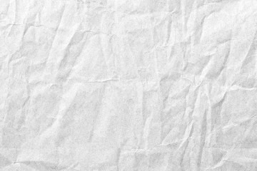 Old crumpled white paper background texture