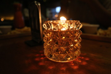 fire candle light night background