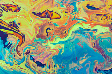 Colorful watercolor abstract bright mixed background, Marble texture,