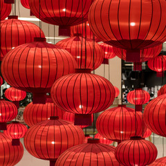 Chinese new year lantern decoration interior
