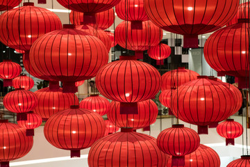 Chinese new year lantern decoration interior