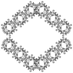 Design beautiful floral, for vintage card, cute and beautiful. Vector