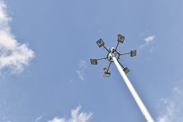 LIGHTS AT THE TOP OF POLE