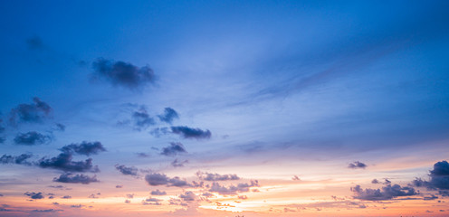 Fototapeta na wymiar sunset sky background.Nature concept