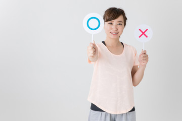 スポーツウェアの女性