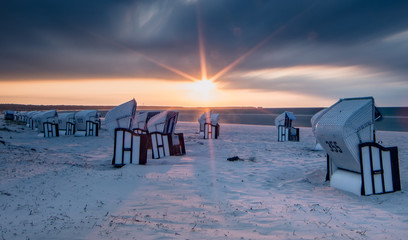 Fototapeta premium sonnenuntergang am meer