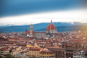Fototapeta premium Florence city view from above