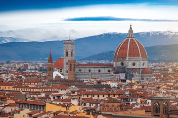 Fototapeta na wymiar Florence city view from above