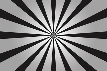 Abstract black radial stripes