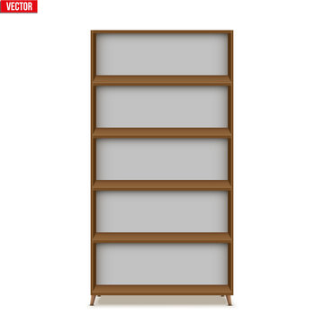 Empty rack with shelves or bookshelf