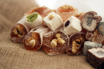 Turkish delight with all mixed delicious