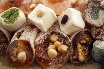 Turkish delight with all mixed delicious
